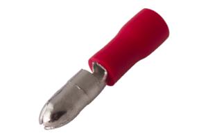 Разъемштекерный изолированныйштекер 4мм 0.5-1.5мм² (РШи-п 1.5-4/РШИп 1,25-4) красный REXANT